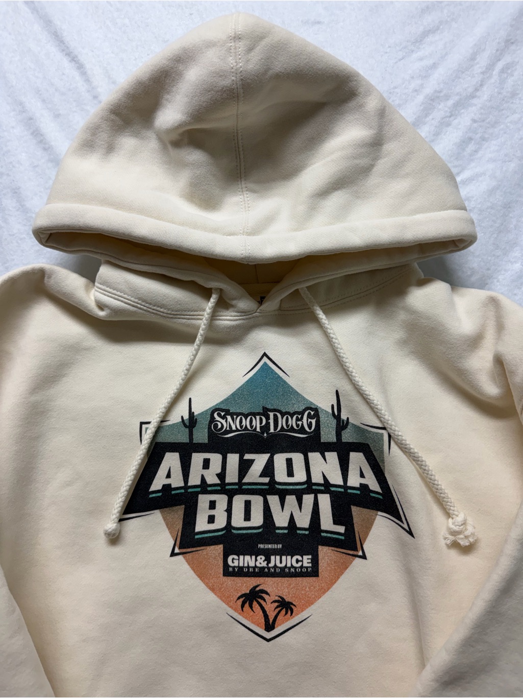 Ncaa Football Snoop Dogg Arizona Bowl Cream Hoodie Dre Gin  Juice